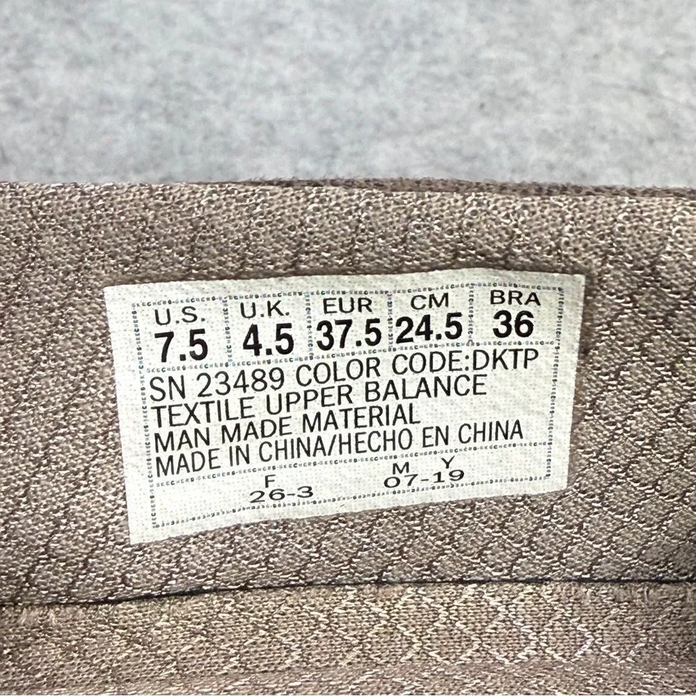 Skechers Shoes Womens Size 7.5 Microburst Dark Taupe Slip On Foam Sneakers 23489